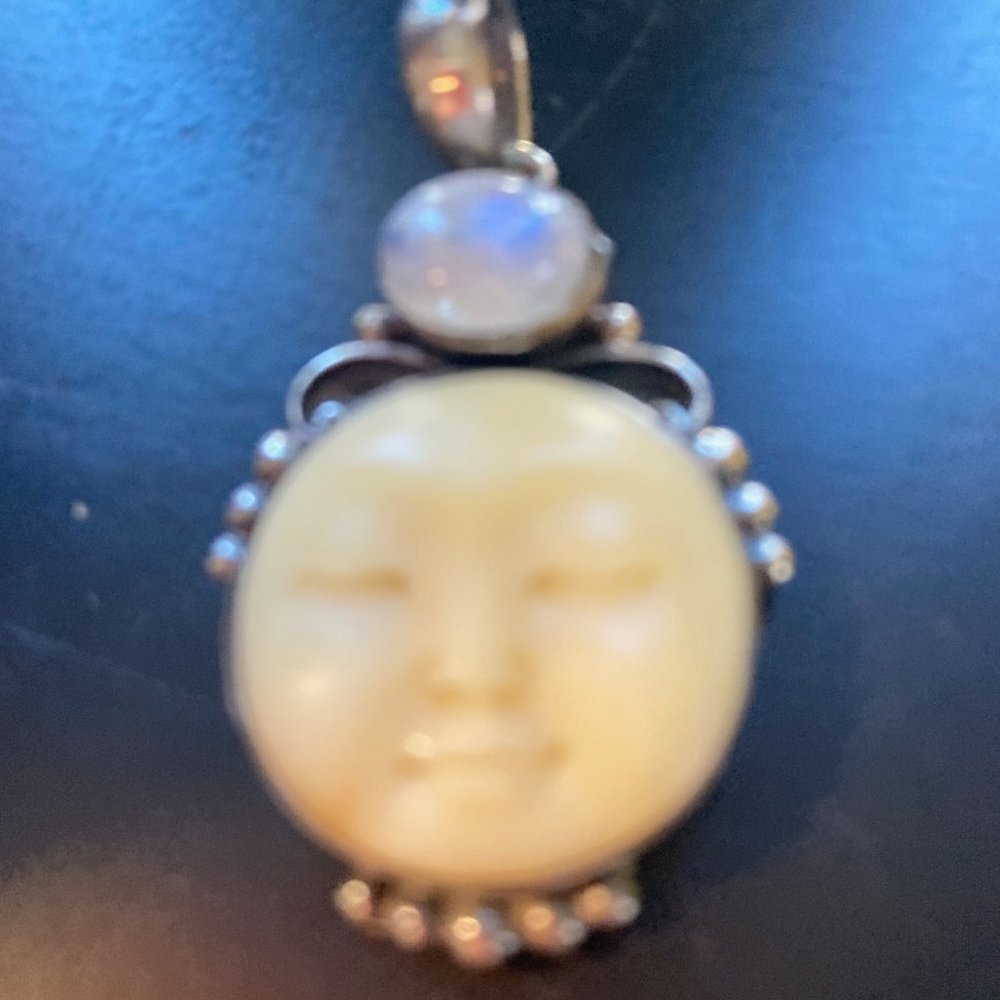 June Birthstone Moonstones Sterling Silver Set, the silver alone is worth more - Picture 6 of 9